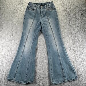 Cider Blue Denim Jeans Flare Small